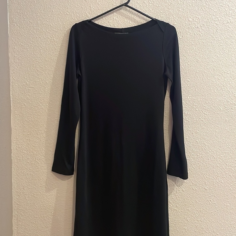 EUC LILY WOMENS MODEST DRESS ALL BLACK SIZE MEDIUM - Picture 4 of 11
